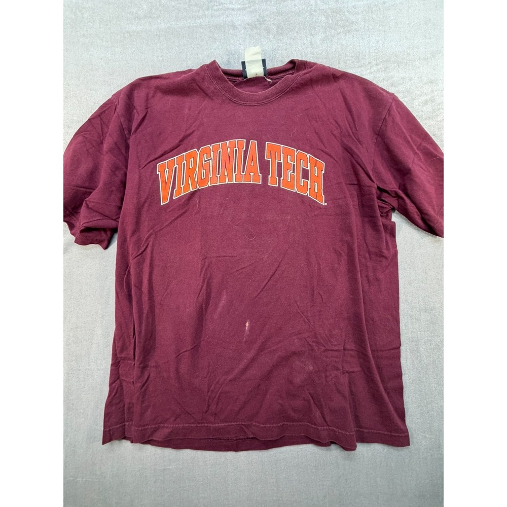 Vintage Jansport NCAA Virginia Tech Hokies Shirt Short Sleeve Red XL‎